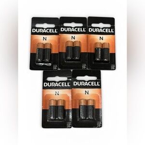5 PACK Duracell N 1.5V Alkaline Batteries (10 batteries)